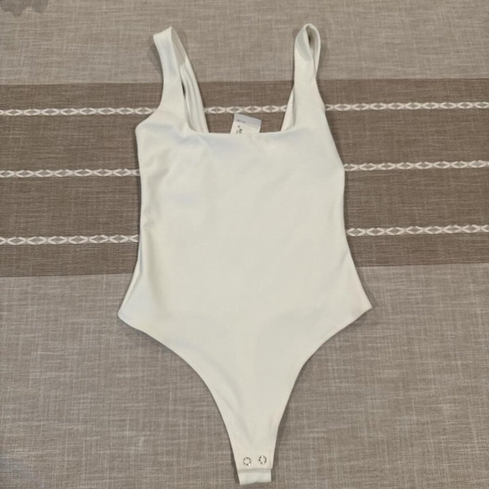 GOOD AMERICAN Modern Sculpting tank bodysuit.